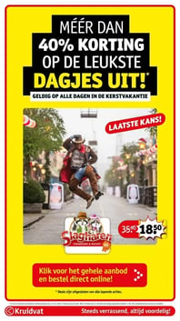 Slagharen Themapark & Resort aanbieding bij Kruidvat – geldig van 06.01.2026 t/m 11.01.2026