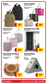 Canvas shopper aanbieding bij Kruidvat – geldig van 06.01.2026 t/m 11.01.2026