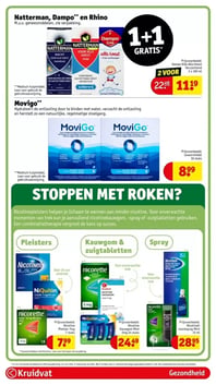 Nicotine Pleister 7mg 7 stuks aanbieding bij Kruidvat – geldig van 06.01.2026 t/m 11.01.2026