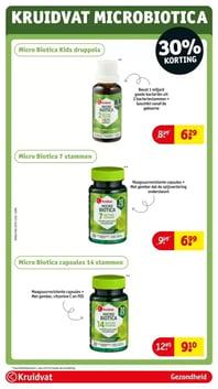 Micro Biotica capsules 14 stammen aanbieding bij Kruidvat – geldig van 06.01.2026 t/m 11.01.2026