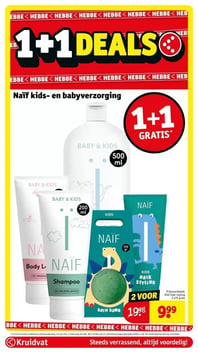 Naïf kids- en babyverzorging aanbieding bij Kruidvat – geldig van 06.01.2026 t/m 11.01.2026