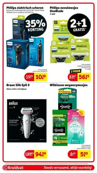 Philips navulmesjes OneBlade aanbieding bij Kruidvat – geldig van 06.01.2026 t/m 11.01.2026