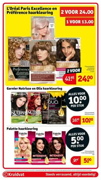 Garnier Nutrisse en Olia haarkleuring aanbieding bij Kruidvat – geldig van 07.04.2026 t/m 19.04.2026