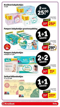 Pampers babydoekjes grootverpakking aanbieding bij Kruidvat – geldig van 07.04.2026 t/m 19.04.2026