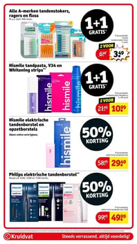 Alle A-merken tandenstokers, ragers en floss M.u.v. Gum 300 stuks. aanbieding bij Kruidvat – geldig van 07.04.2026 t/m 19.04.2026