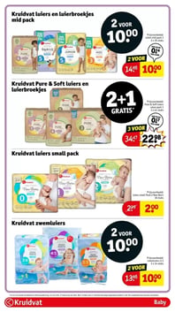 Kruidvat luiers small pack aanbieding bij Kruidvat – geldig van 07.04.2026 t/m 19.04.2026