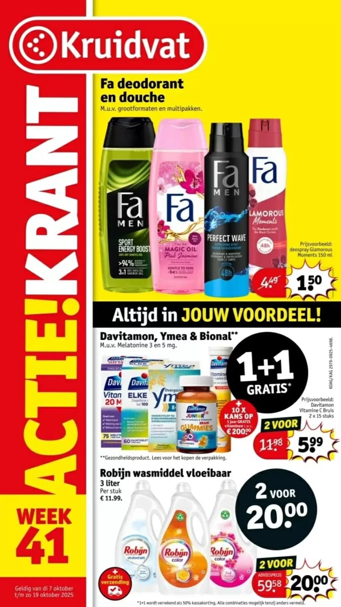 Kruidvat folder – pagina 1