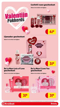 Confetti rozen geschenkset aanbieding bij Kruidvat – geldig van 10.02.2026 t/m 22.02.2026