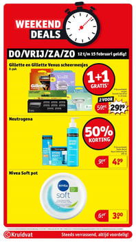 Gillette en Gillette Venus scheermesjes 8-pak aanbieding bij Kruidvat – geldig van 10.02.2026 t/m 22.02.2026