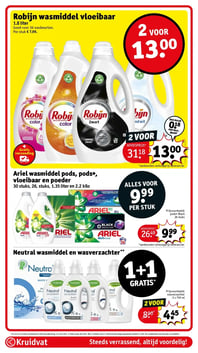 Robijn wasmiddel vloeibaar 1.8 liter aanbieding bij Kruidvat – geldig van 10.02.2026 t/m 22.02.2026