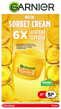 VITAMIN C FRESH & BRIGHT HYDRATING SORBET CREAM aanbieding bij Kruidvat – geldig van 10.02.2026 t/m 22.02.2026