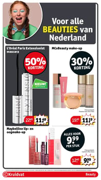 Maybelline lip- en oogmake-up aanbieding bij Kruidvat – geldig van 10.02.2026 t/m 22.02.2026