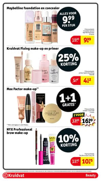 Kruidvat Fixing make-up en primer aanbieding bij Kruidvat – geldig van 10.02.2026 t/m 22.02.2026