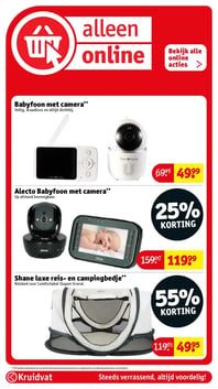 Alecto Babyfoon met camera** aanbieding bij Kruidvat – geldig van 10.02.2026 t/m 22.02.2026