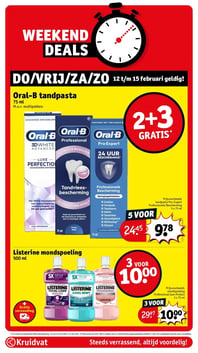 Oral-B tandpasta aanbieding bij Kruidvat – geldig van 12.02.2026 t/m 15.02.2026
