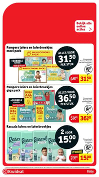 Pampers luiers en luierbroekjes maxi pack aanbieding bij Kruidvat – geldig van 10.02.2026 t/m 22.02.2026