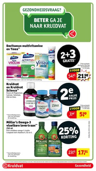 Möller's Omega-3 vloeibare levertraan** aanbieding bij Kruidvat – geldig van 10.02.2026 t/m 22.02.2026