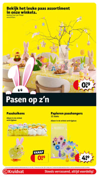 Papieren paashangers aanbieding bij Kruidvat – geldig van 10.03.2026 t/m 22.03.2026