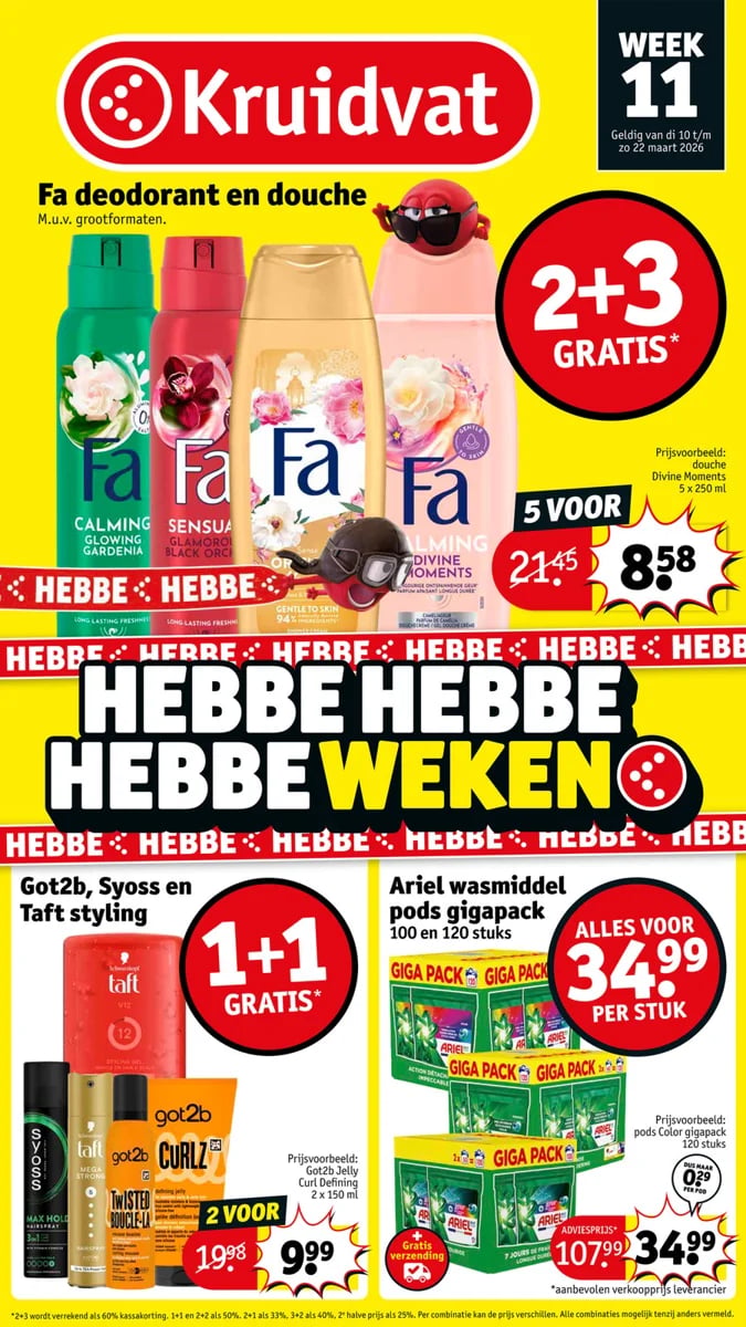 Kruidvat folder – pagina 1