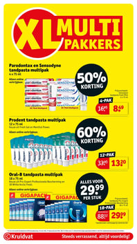 Prodent tandpasta multipak aanbieding bij Kruidvat – geldig van 10.03.2026 t/m 22.03.2026