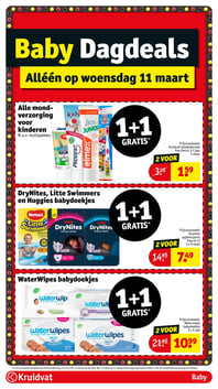 Alle mondverzorging voor kinderen M.u.v. multipakken. aanbieding bij Kruidvat – geldig van 10.03.2026 t/m 22.03.2026
