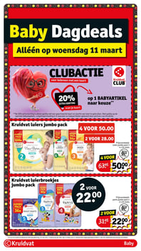 Kruidvat luierbroekjes jumbo pack aanbieding bij Kruidvat – geldig van 10.03.2026 t/m 22.03.2026