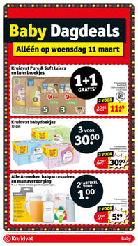 Alle A-merken babyaccessoires en mamaverzorging aanbieding bij Kruidvat – geldig van 10.03.2026 t/m 22.03.2026