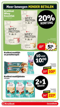 Kruidvat Whey Essential aanbieding bij Kruidvat – geldig van 10.03.2026 t/m 22.03.2026