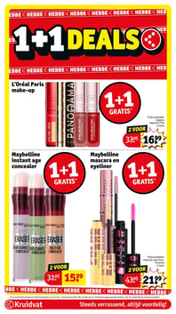 Maybelline mascara en eyeliner aanbieding bij Kruidvat – geldig van 10.03.2026 t/m 22.03.2026