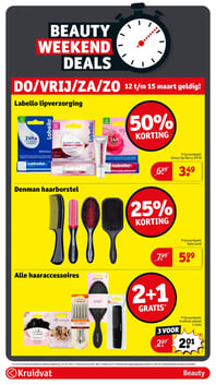 Denman haarborstel aanbieding bij Kruidvat – geldig van 12.03.2026 t/m 15.03.2026