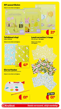 Lunch servetten 3-laags aanbieding bij Kruidvat – geldig van 10.03.2026 t/m 22.03.2026