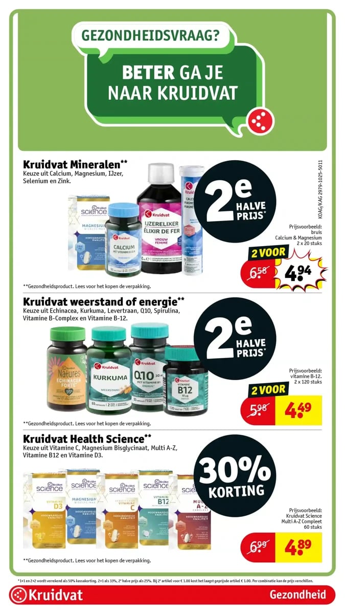 Kruidvat folder – pagina 1