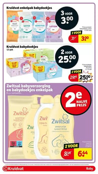 Kruidvat babydoekjes 12-pak aanbieding bij Kruidvat – geldig van 13.01.2026 t/m 25.01.2026