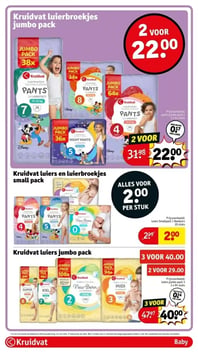 Kruidvat luierbroekjes jumbo pack aanbieding bij Kruidvat – geldig van 13.01.2026 t/m 25.01.2026