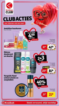 Odorex deodorant en douche aanbieding bij Kruidvat – geldig van 13.01.2026 t/m 25.01.2026