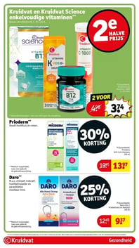 Kruidvat en Kruidvat Science enkelvoudige vitaminen** aanbieding bij Kruidvat – geldig van 13.01.2026 t/m 25.01.2026