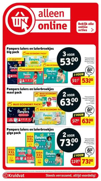 Pampers luiers en luierbroekjes maxi pack aanbieding bij Kruidvat – geldig van 13.01.2026 t/m 25.01.2026