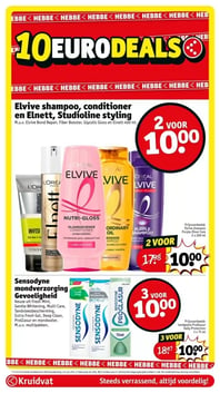 Elvive shampoo, conditioner en Elnett, Studioline styling aanbieding bij Kruidvat – geldig van 13.01.2026 t/m 25.01.2026