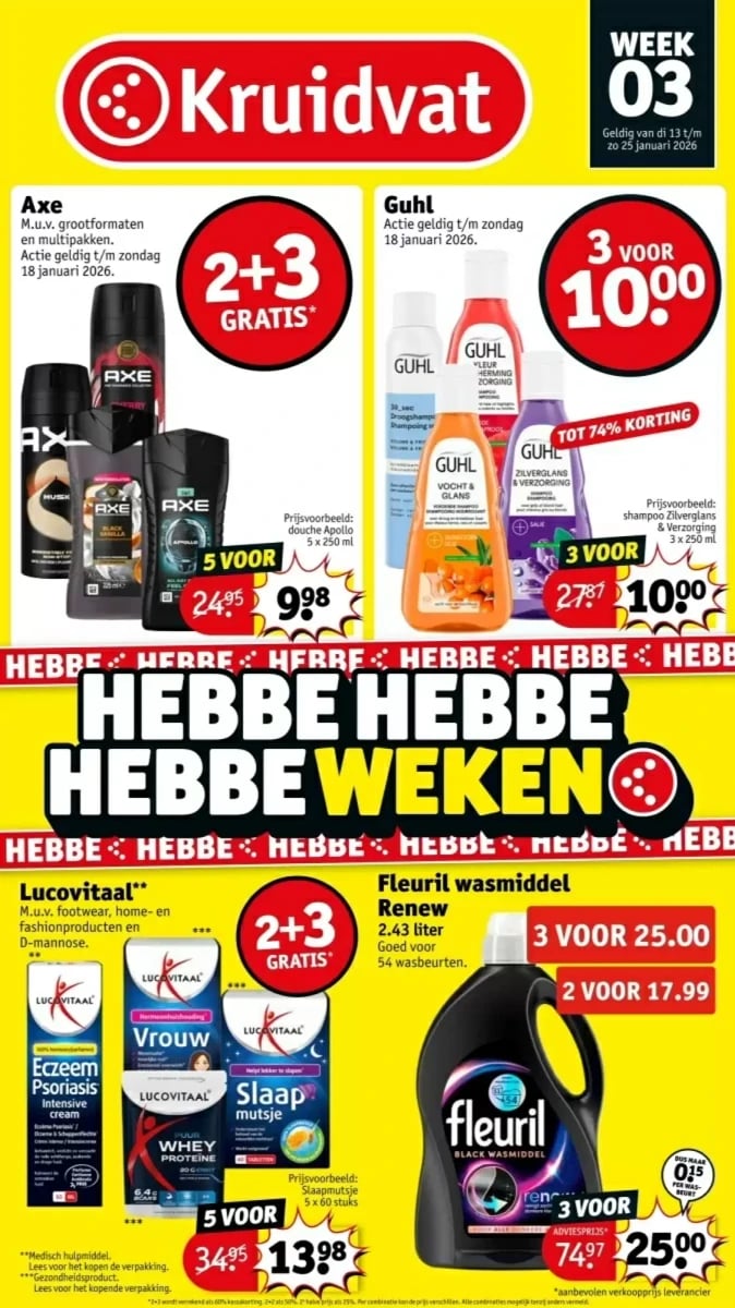 Kruidvat folder – pagina 1
