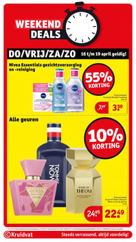 Nivea Essentials gezichtsverzorging en -reiniging aanbieding bij Kruidvat – geldig van 2026-04-16 t/m 2026-04-19