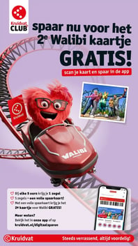 spaar nu voor het 2e Walibi kaartje GRATIS! aanbieding bij Kruidvat – geldig van 14.04.2026 t/m 19.04.2026