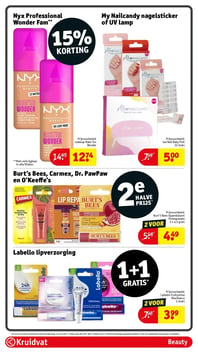 Burt's Bees, Carmex, Dr. PawPaw en O'Keeffe's aanbieding bij Kruidvat – geldig van 14.04.2026 t/m 19.04.2026