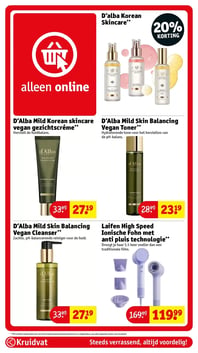 D’Alba Mild Korean skincare vegan gezichtscrème** aanbieding bij Kruidvat – geldig van 14.04.2026 t/m 19.04.2026