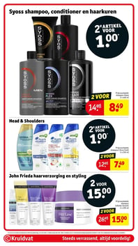 Syoss shampoo, conditioner en haarkuren aanbieding bij Kruidvat – geldig van 14.04.2026 t/m 19.04.2026