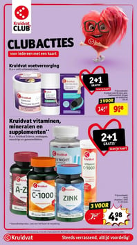 Kruidvat vitaminen, mineralen en supplementen** aanbieding bij Kruidvat – geldig van 17.02.2026 t/m 22.02.2026
