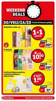 Kruidvat babyaccessoires, mamaverzorging en babytextiel aanbieding bij Kruidvat – geldig van 17.02.2026 t/m 22.02.2026