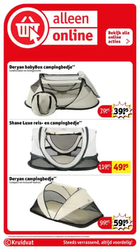 Shane Luxe reis- en campingbedje** aanbieding bij Kruidvat – geldig van 17.02.2026 t/m 22.02.2026