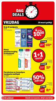 Elmex mondverzorging Professional M.u.v. multipakken. aanbieding bij Kruidvat – geldig van 17.03.2026 t/m 22.03.2026