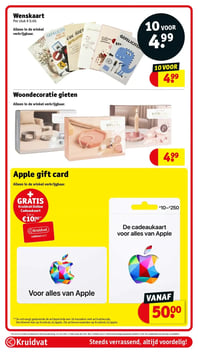 Apple gift card aanbieding bij Kruidvat – geldig van 17.03.2026 t/m 22.03.2026