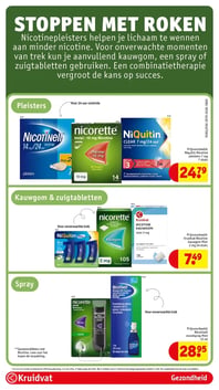 Prijsvoorbeeld: Nicotinell mondspray Mint 15 ml aanbieding bij Kruidvat – geldig van 17.03.2026 t/m 22.03.2026